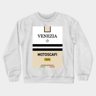 Venise Venezia Motoscafi Vaporetto Water Taxi Rialto San Marco Crewneck Sweatshirt